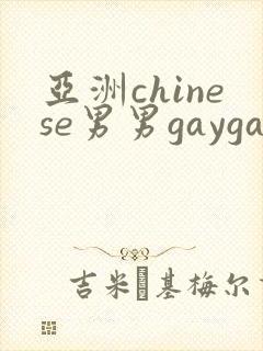 亚洲chinese男男gaygay