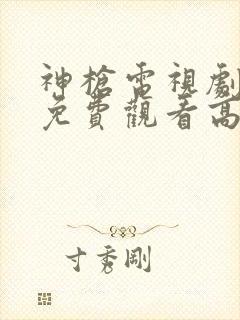 神枪电视剧全集免费观看高清