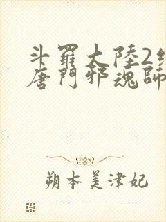 斗罗大陆2绝世唐门邪魂师