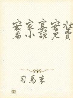 安家寨安壮壮全篇小说免费阅读