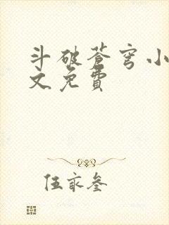 斗破苍穹小说全文免费封面