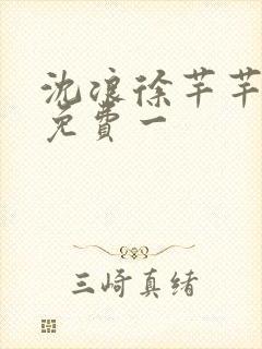 沈浪徐芊芊全文免费一