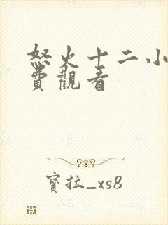 怒火十二小时免费观看