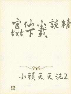 官仙小说精校版txt下载封面