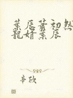 叶辰萧初然上门龙婿叶辰