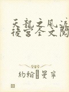 天龙之风流猎艳后宫全文阅读