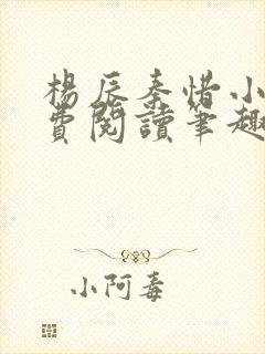 杨辰秦惜小说免费阅读笔趣阁更新