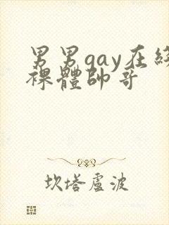 男男gay在线裸体帅哥封面