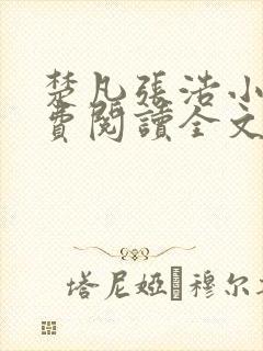 楚凡张浩小说免费阅读全文