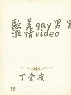欧美gay男男激情video