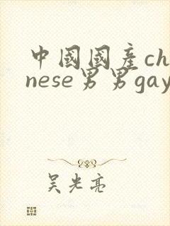 中国国产chinese男男gay gay网站