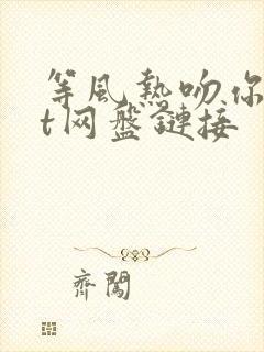 等风热吻你txt网盘链接封面