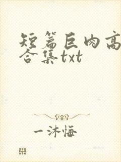 短篇巨肉高h强合集txt