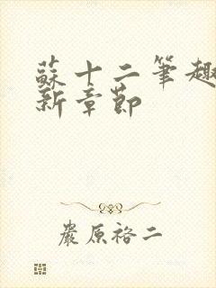 苏十二笔趣阁最新章节