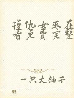 复仇女巫在线观看免费完整版