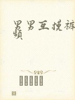 男男互摸裤裆视频