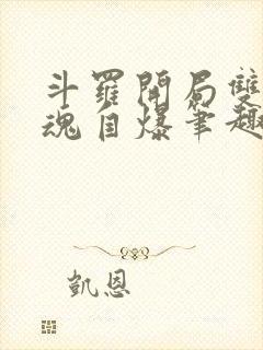 斗罗开局双生武魂自爆笔趣阁