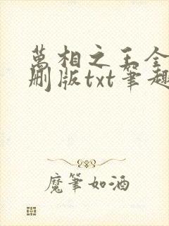 万相之王全本无删版txt笔趣阁