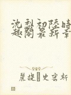 沈梨初陆时霁笔趣阁最新章节