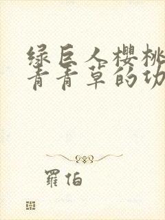 绿巨人樱桃荔枝青青草的功效