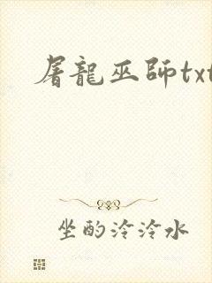 屠龙巫师txt封面
