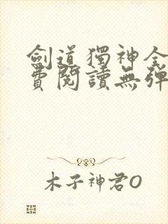 剑道独神全文免费阅读无弹窗封面