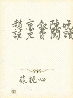 赵京叙陈晚的小说免费阅读封面