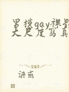 男模gay裸体大尺度写真封面