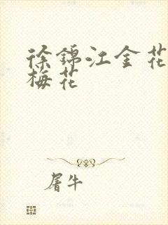 徐锦江金花瓶楷梅花封面