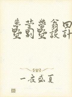 梦莹带翁回乡别墅别墅设计