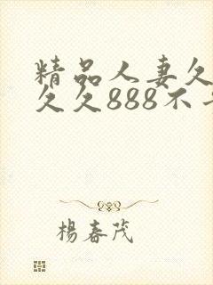 精品人妻久久久久久888不卡
