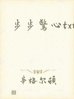 步步惊心txt封面