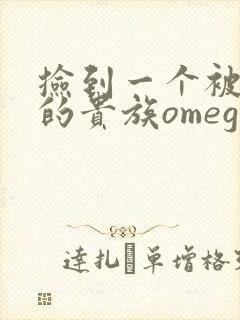 捡到一个被抹布的贵族omega