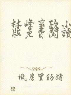 林峰宁欣小说正版免费阅读全文