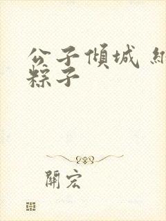 公子倾城 维和粽子