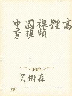 中国裸体高清走秀视频