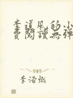 李道风的小说免费阅读无弹窗