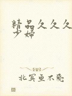 精品久久久人妻少妇