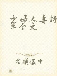 少妇人妻诗雨小军全文封面