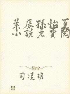 叶辰孙怡夏若雪小说免费阅读