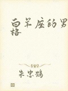 白羊座的男生性格