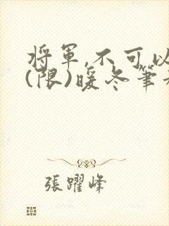 将军,不可以!(限)暖冬笔趣阁免费阅读