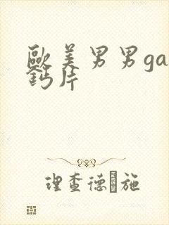 欧美男男gay钙片