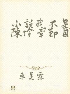 小说我不是戏神陈伶章节目录封面