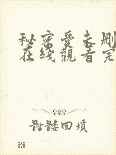 秘密爱未删减版在线观看完整版