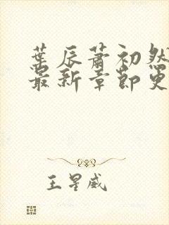 叶辰萧初然刚刚最新章节更新