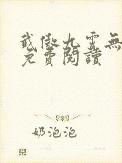 武傲九霄无弹窗免费阅读
