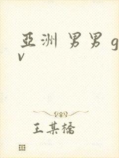 亚洲 男男 gv