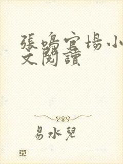 张鸣官场小说全文阅读