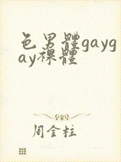 色男体gaygay裸体